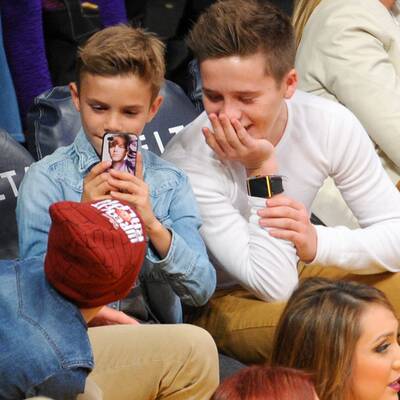 Ein Tag ohne die Mädels: David Beckham & seine Burschen