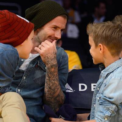 Ein Tag ohne die Mädels: David Beckham & seine Burschen