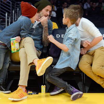 Ein Tag ohne die Mädels: David Beckham & seine Burschen