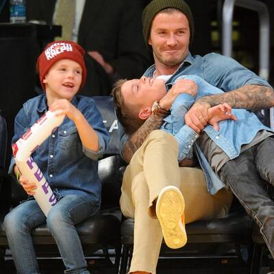 Ein Tag ohne die Mädels: David Beckham & seine Burschen