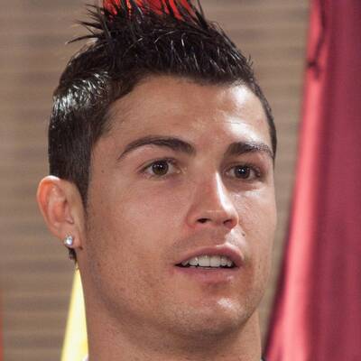 Cristiano Ronaldo in Geberlaune