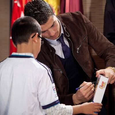 Cristiano Ronaldo in Geberlaune