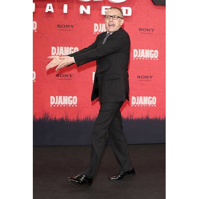 Christoph Waltz gut gelaunt bei Django-Premiere in Berlin
