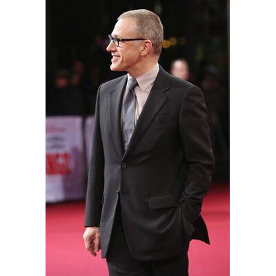 Christoph Waltz gut gelaunt bei Django-Premiere in Berlin