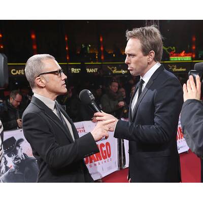 Christoph Waltz gut gelaunt bei Django-Premiere in Berlin