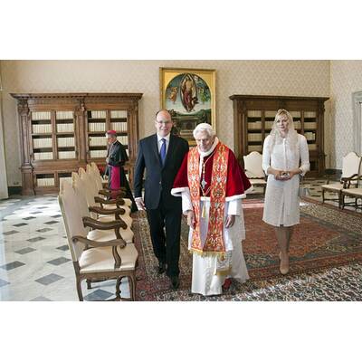 Charlene von Monaco und Albert: Vatikan-Visite