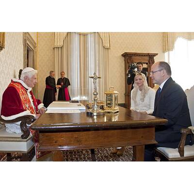 Charlene von Monaco und Albert: Vatikan-Visite