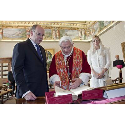 Charlene von Monaco und Albert: Vatikan-Visite