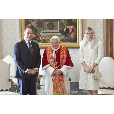 Charlene von Monaco und Albert: Vatikan-Visite