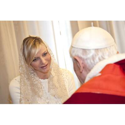 Charlene von Monaco und Albert: Vatikan-Visite