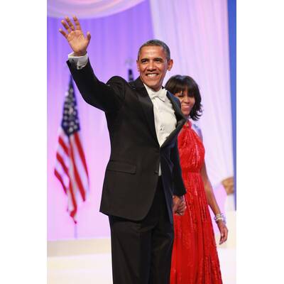 Michelle Obama in einer Robe von Jason Wu