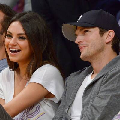 Mila Kunis & Ashton Kutcher: Verliebt beim Basketball