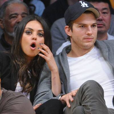 Mila Kunis & Ashton Kutcher: Verliebt beim Basketball
