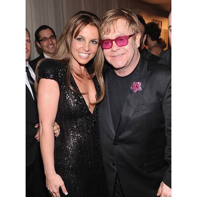 Britney Spears feiert mit Elton John