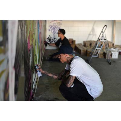 Chris Brown beim Graffiti-Sprayen erwischt
