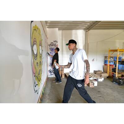 Chris Brown beim Graffiti-Sprayen erwischt