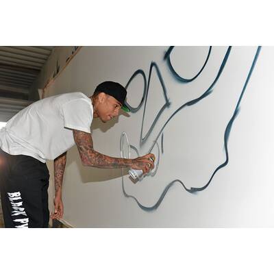 Chris Brown beim Graffiti-Sprayen erwischt