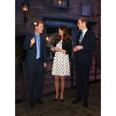 Kate, William & Harry im Harry Potter-Fieber