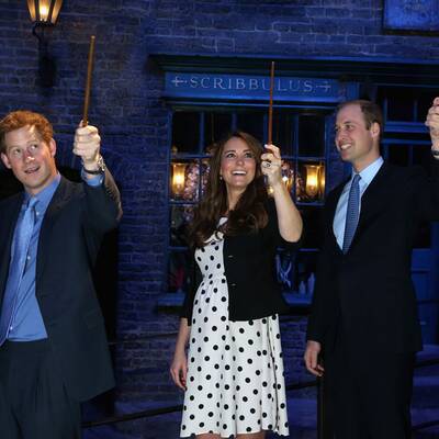 Kate, William & Harry im Harry Potter-Fieber