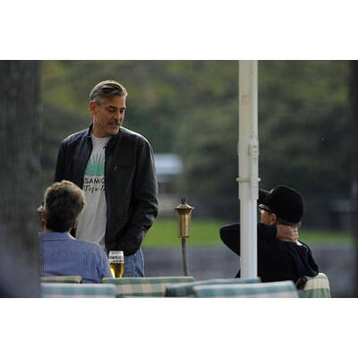 George Clooney & Matt Damon: Arbeit & Party in Berlin