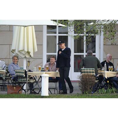 George Clooney & Matt Damon: Arbeit & Party in Berlin