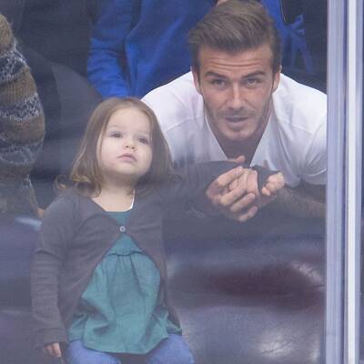 Beckhams: Familienausflug zum Eishockey