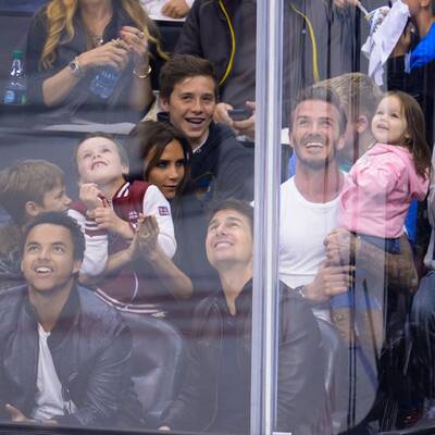 Beckhams: Familienausflug zum Eishockey