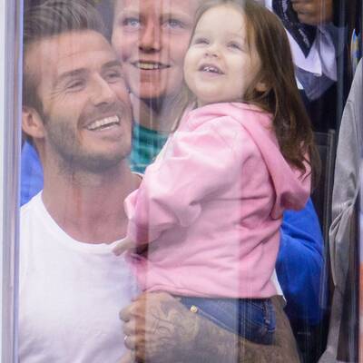 Beckhams: Familienausflug zum Eishockey