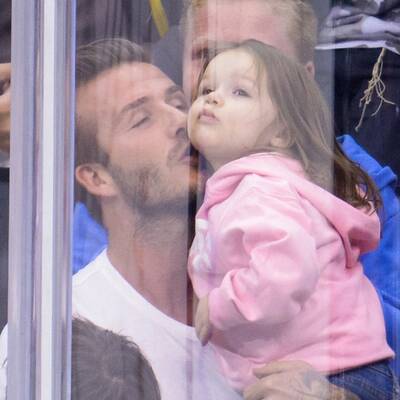 Beckhams: Familienausflug zum Eishockey