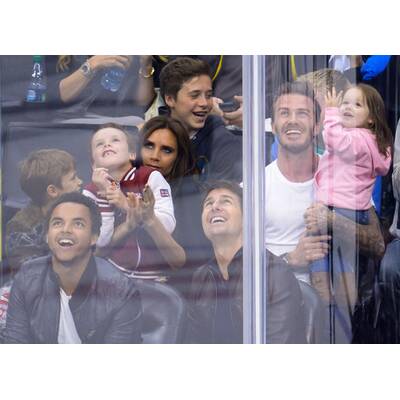 Beckhams: Familienausflug zum Eishockey