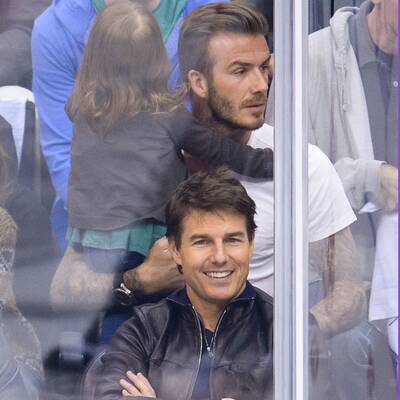 Beckhams: Familienausflug zum Eishockey