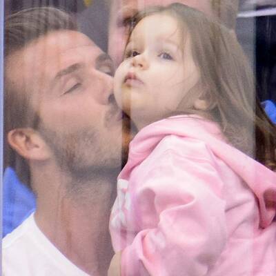 Beckhams: Familienausflug zum Eishockey