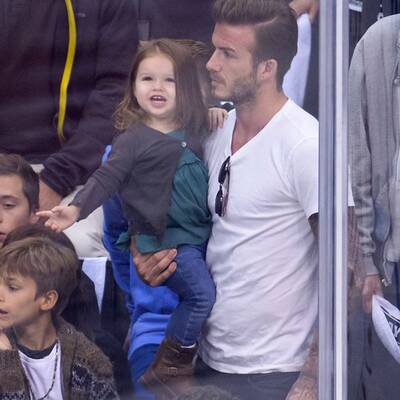Beckhams: Familienausflug zum Eishockey