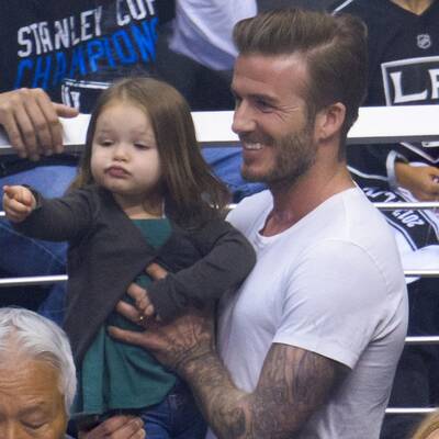 Beckhams: Familienausflug zum Eishockey