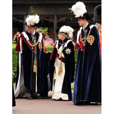 Die königliche Familie beim Garter Day