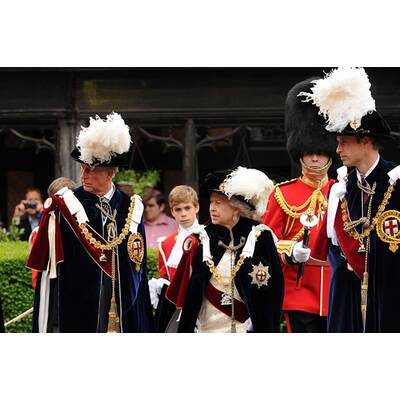 Die königliche Familie beim Garter Day