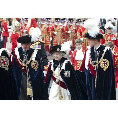 Die königliche Familie beim Garter Day