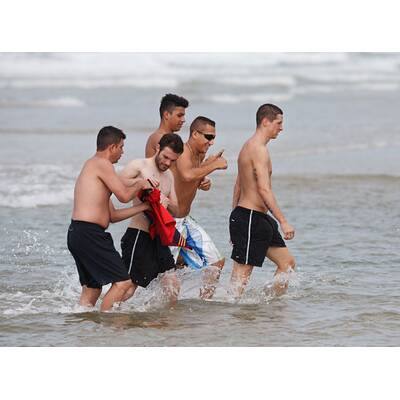 Strandzeit für Spaniens Starkicker