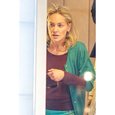 Sharon Stone zeigt, dass sie nichts darunter trägt