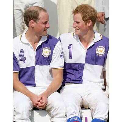 Prinz William und Prinz Harry beim Polo-Turnier
