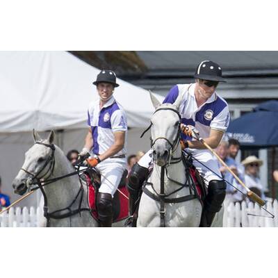 Prinz William und Prinz Harry beim Polo-Turnier