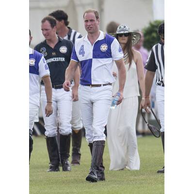 Prinz William und Prinz Harry beim Polo-Turnier