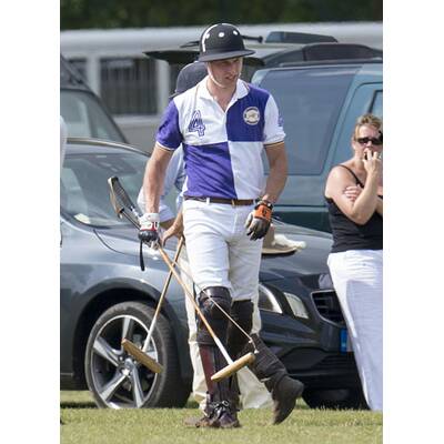 Prinz William und Prinz Harry beim Polo-Turnier