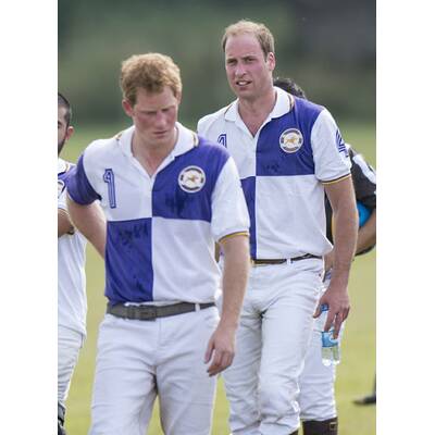 Prinz William und Prinz Harry beim Polo-Turnier