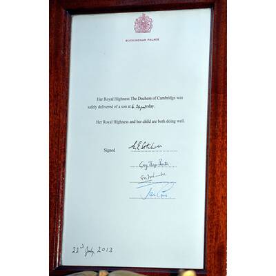 Die Verkündungs-Urkunde