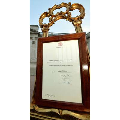 Die Verkündungs-Urkunde