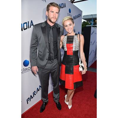 Miley Cyrus & Liam Hemsworth bei 