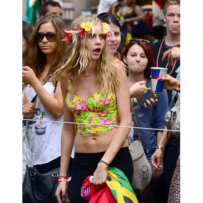 Cara Delevingne lässt die Sau raus