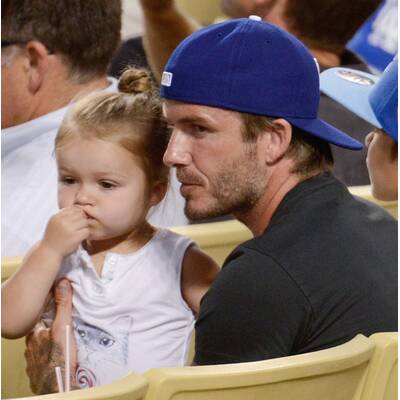 David Beckham: Superdad im Baseball-Stadion