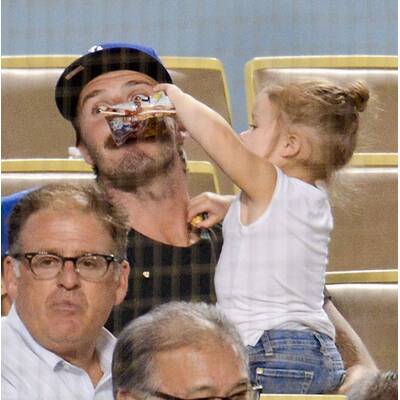 David Beckham: Superdad im Baseball-Stadion